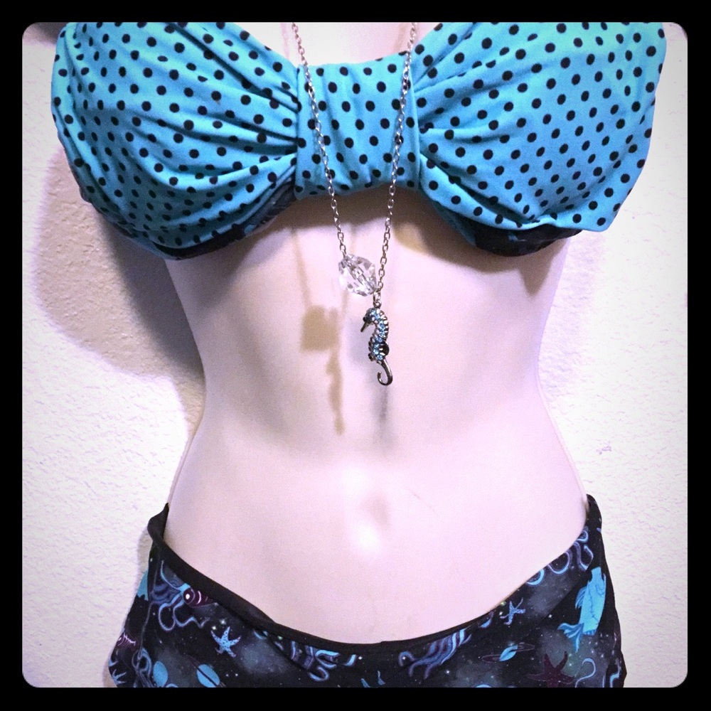 Kraken Bikini Big Bow w/Sea🦑 MonstersOn Bottom 🔱